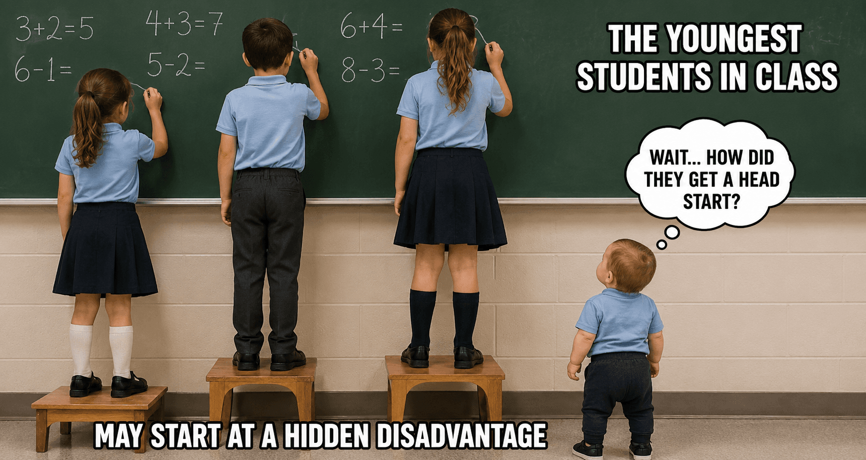 The Youngest Students in Class May Start at a Hidden Disadvantage